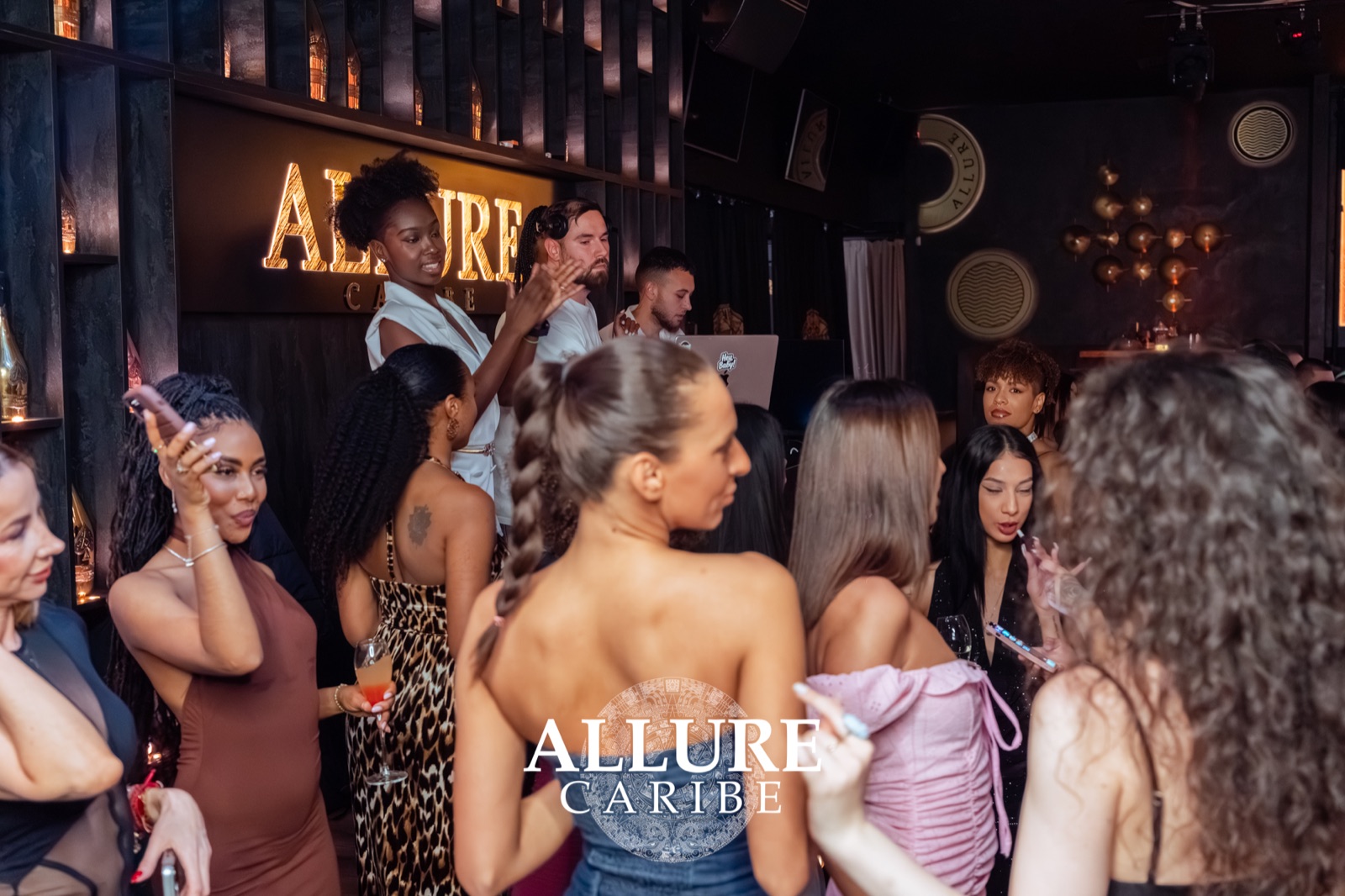 The dance floor at Allure Caribe